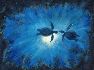 Moonlight Rendezvous painting