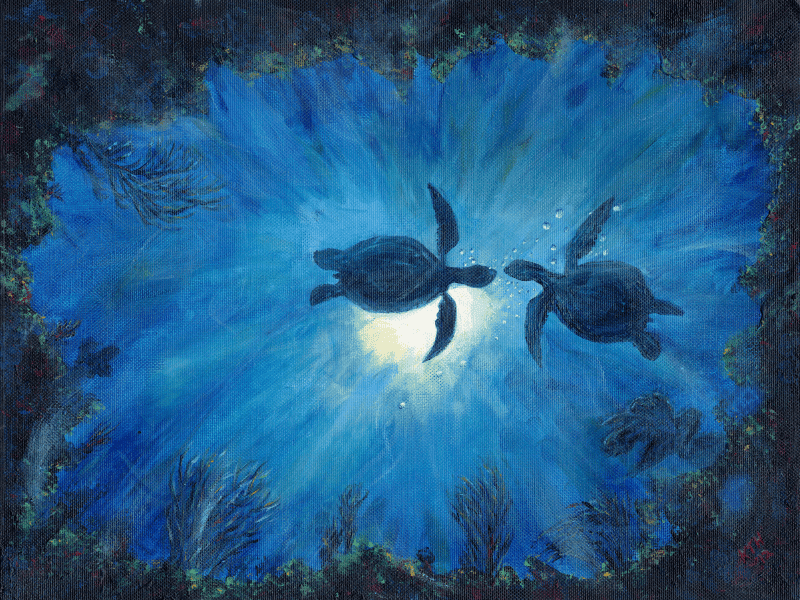 Moonlight Rendezvous painting