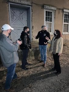 Filming of paranormal investigation