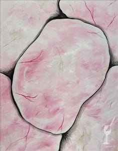 Rose Quartz Crystal Painting