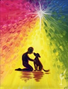 Reunion with pet in Heaven